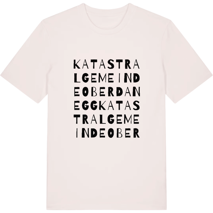 Katastralgemeinde Oberdanegg wordplay t-shirt – t-shirt from PinShirt