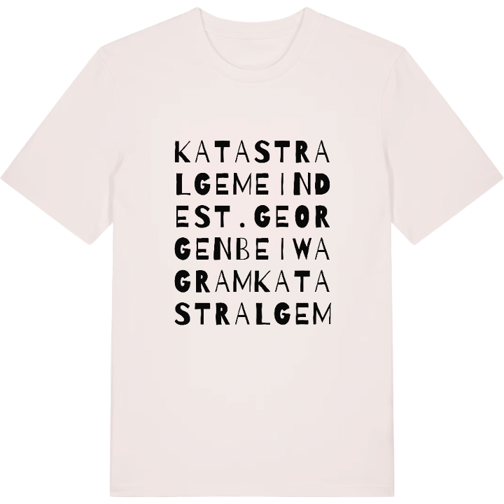 Katastralgemeinde St. Georgen bei Wagram wordplay t-shirt – t-shirt from PinShirt
