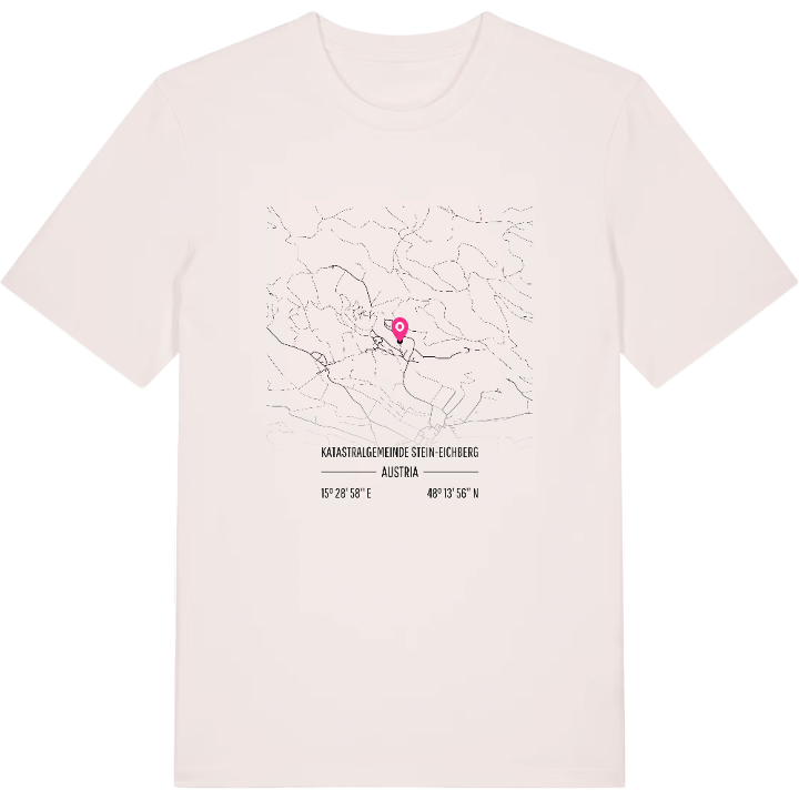Katastralgemeinde Stein-Eichberg map t-shirt – t-shirt from PinShirt