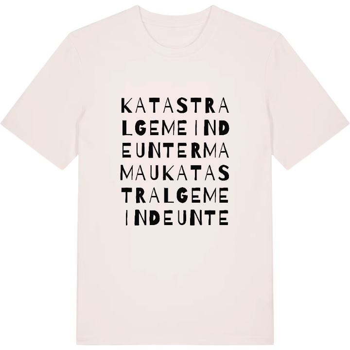 Katastralgemeinde Untermamau wordplay t-shirt – t-shirt from PinShirt