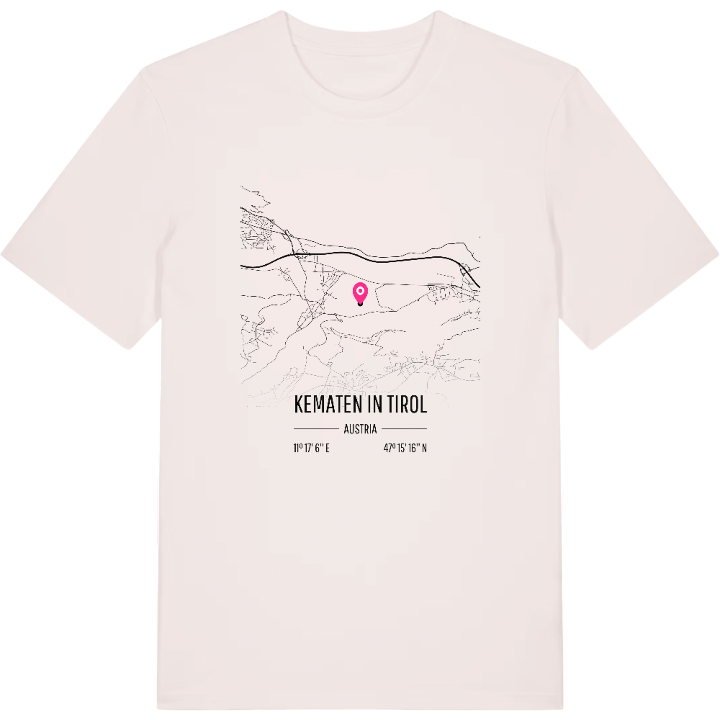 Kematen in Tirol map t-shirt – t-shirt from PinShirt