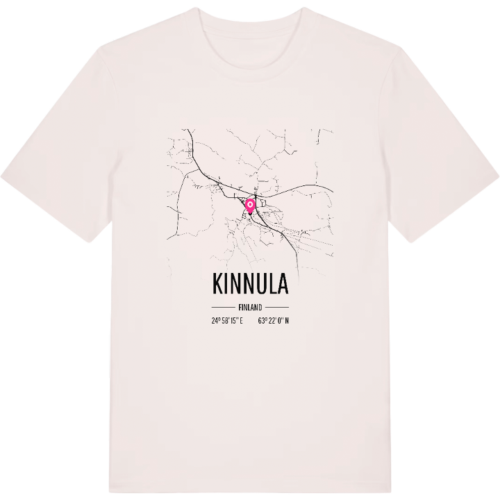 Kinnula map t-shirt – t-shirt from PinShirt