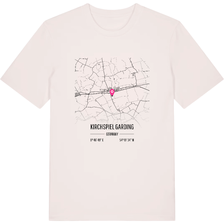Kirchspiel Garding map t-shirt – t-shirt from PinShirt