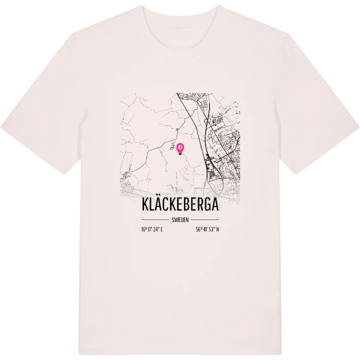 Kläckeberga map t-shirt – t-shirt from PinShirt