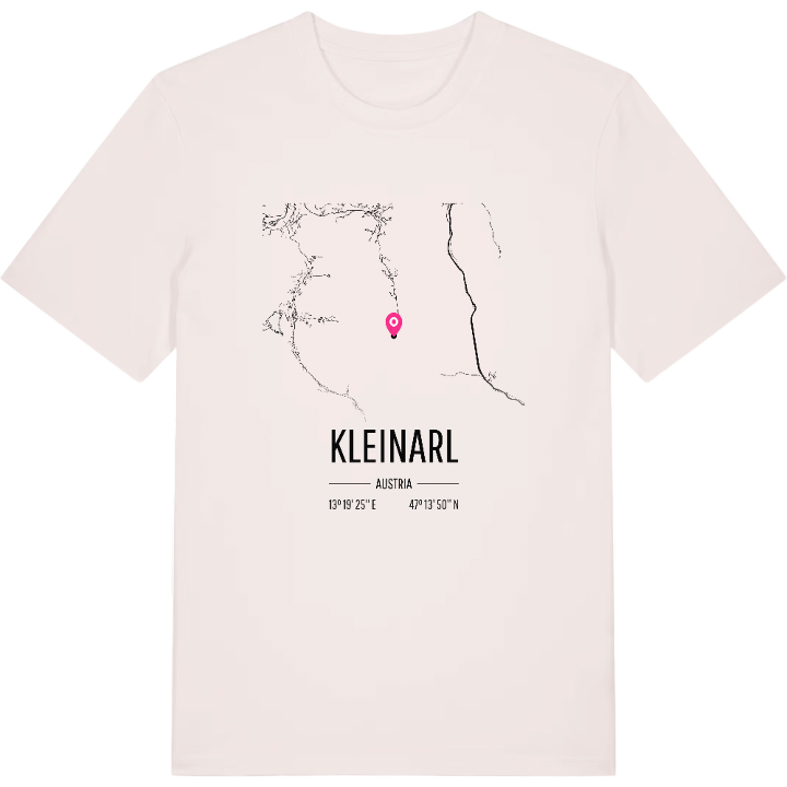 Kleinarl map t-shirt – t-shirt from PinShirt