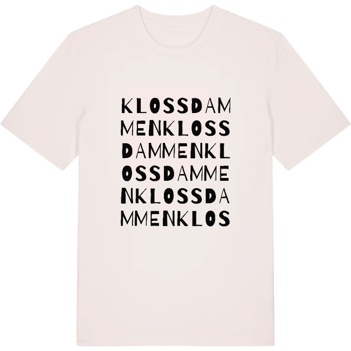 Klossdammen wordplay t-shirt – t-shirt from PinShirt