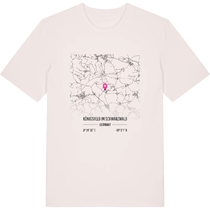 Königsfeld im Schwarzwald map t-shirt – t-shirt from PinShirt