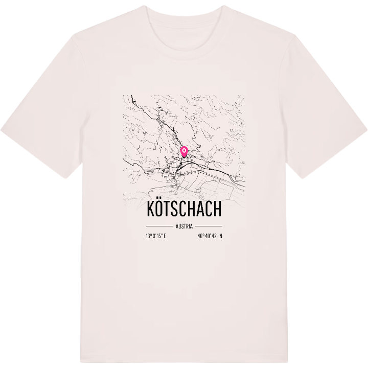 Kötschach map t-shirt – t-shirt from PinShirt