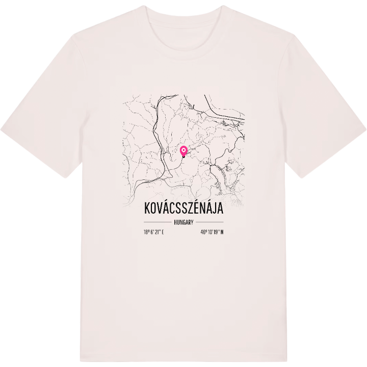 Kovácsszénája map t-shirt – t-shirt from PinShirt