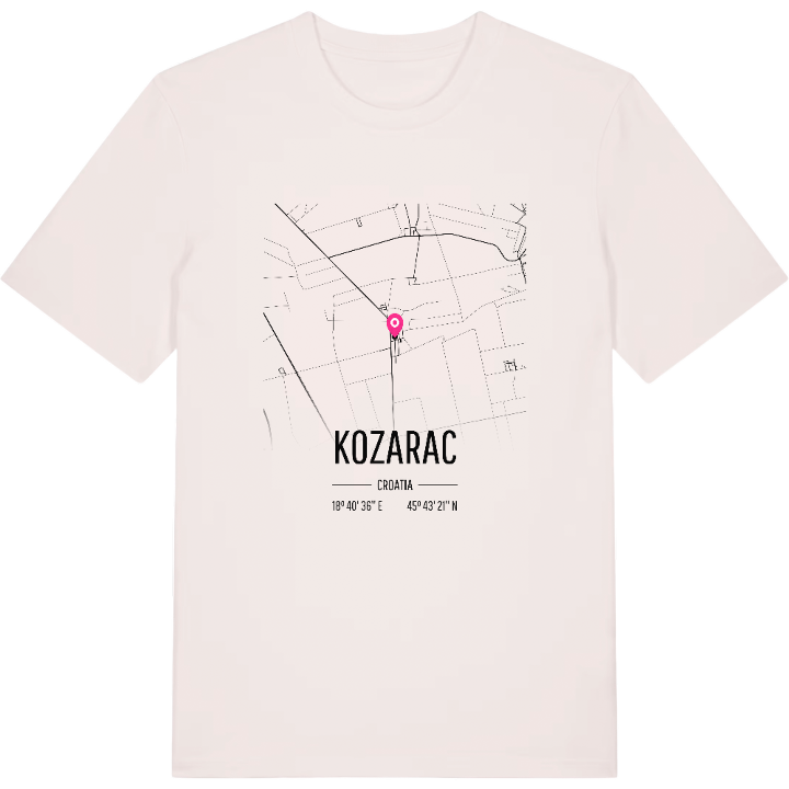 Kozarac map t-shirt – t-shirt from PinShirt