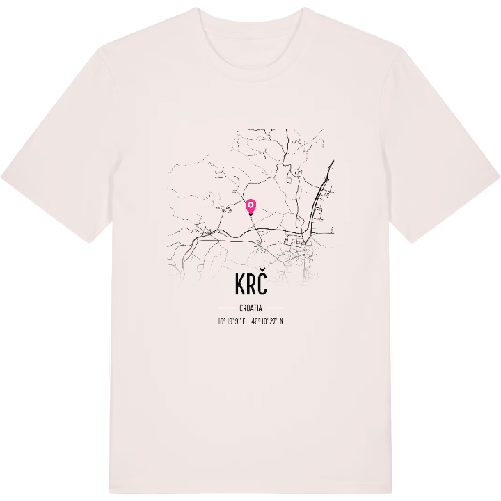 Krč map t-shirt – t-shirt from PinShirt