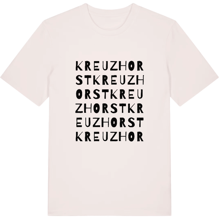 Kreuzhorst wordplay t-shirt – t-shirt from PinShirt