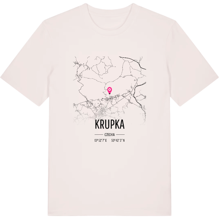 Krupka map t-shirt – t-shirt from PinShirt