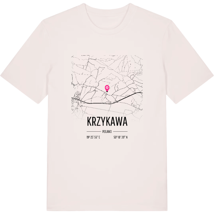Krzykawa map t-shirt – t-shirt from PinShirt