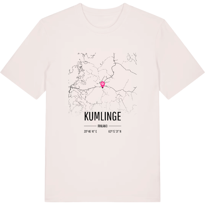 Kumlinge map t-shirt – t-shirt from PinShirt
