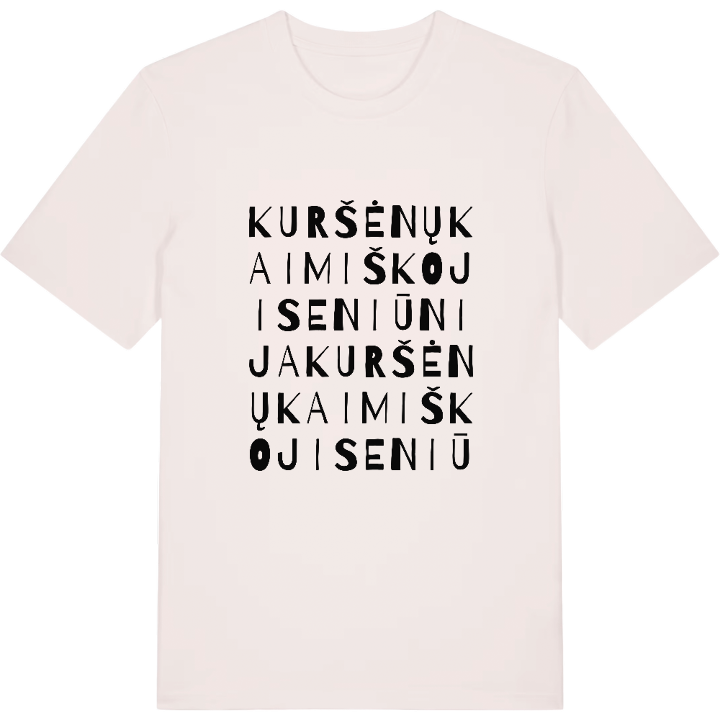 Kuršėnų kaimiškoji seniūnija wordplay t-shirt – t-shirt from PinShirt