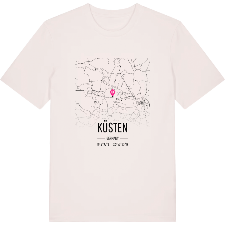 Küsten map t-shirt – t-shirt from PinShirt