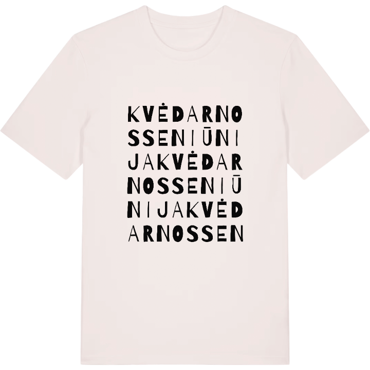 Kvėdarnos seniūnija wordplay t-shirt – t-shirt from PinShirt
