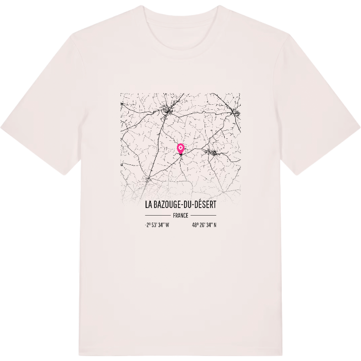 La Bazouge-du-Désert map t-shirt – t-shirt from PinShirt