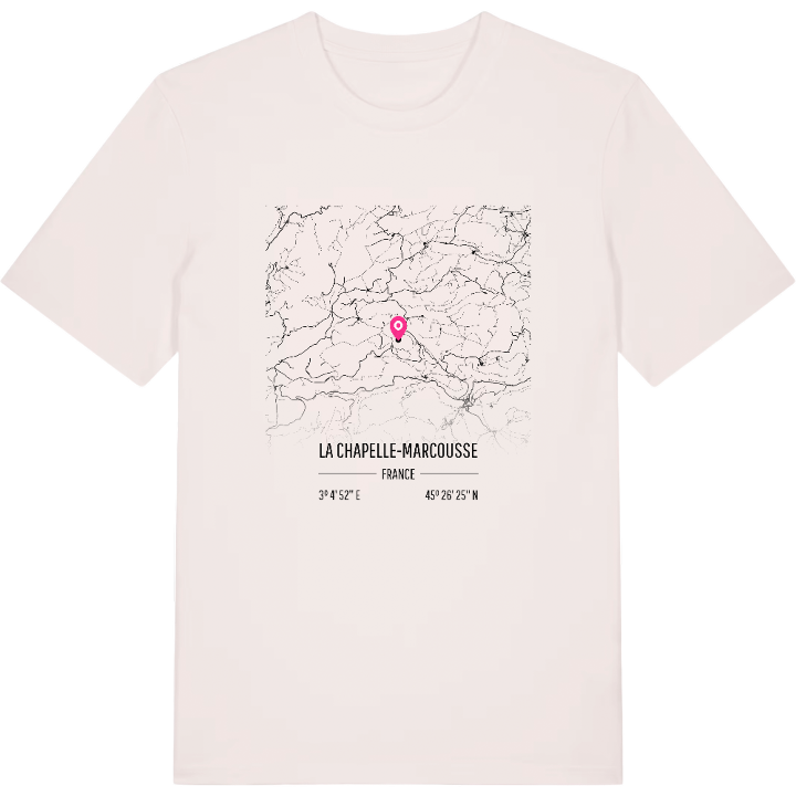 La Chapelle-Marcousse map t-shirt – t-shirt from PinShirt