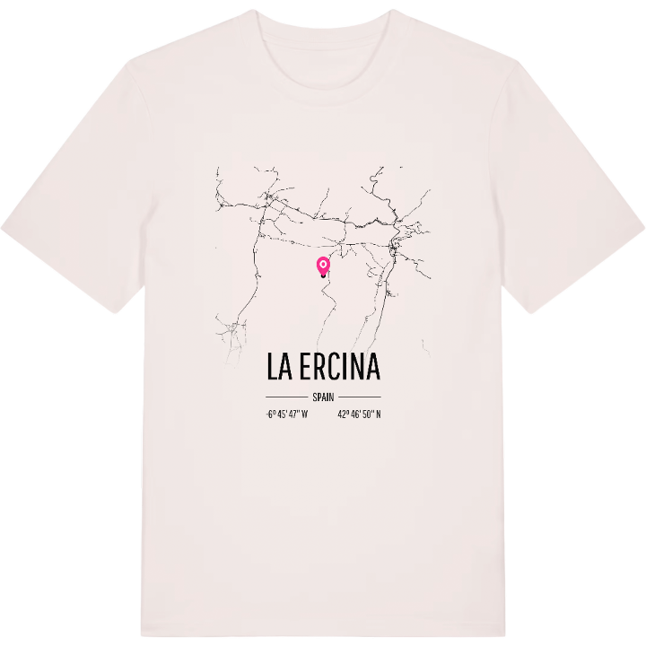La Ercina map t-shirt – t-shirt from PinShirt