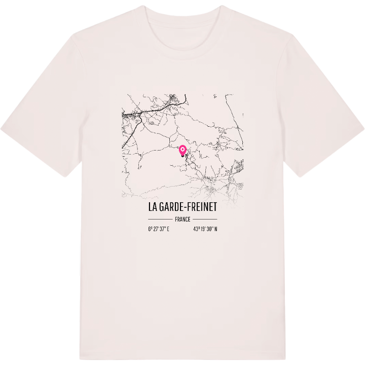 La Garde-Freinet map t-shirt – t-shirt from PinShirt