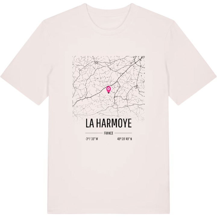 La Harmoye map t-shirt – t-shirt from PinShirt
