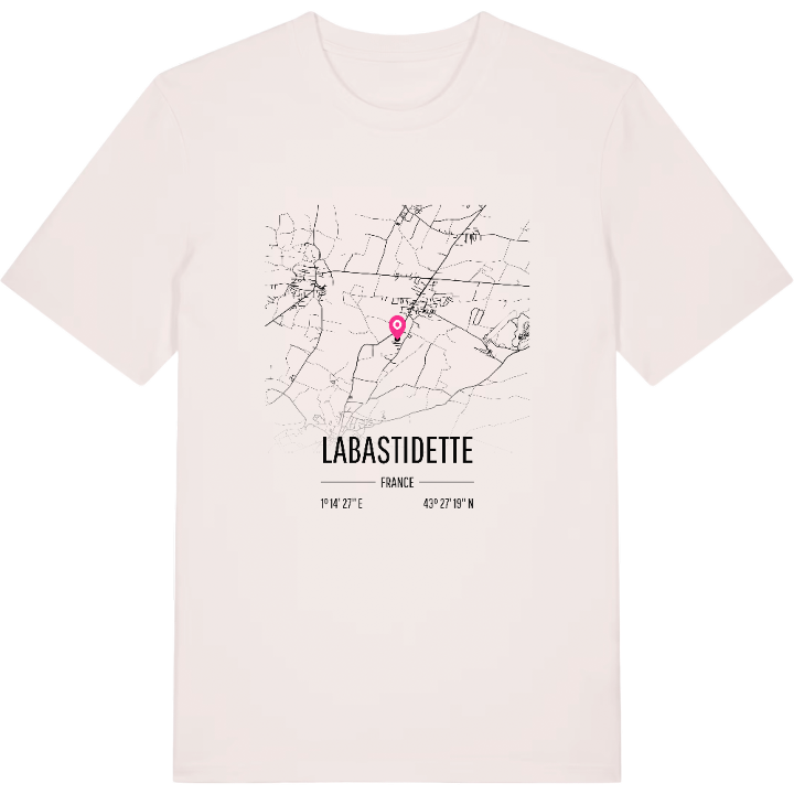 Labastidette map t-shirt – t-shirt from PinShirt