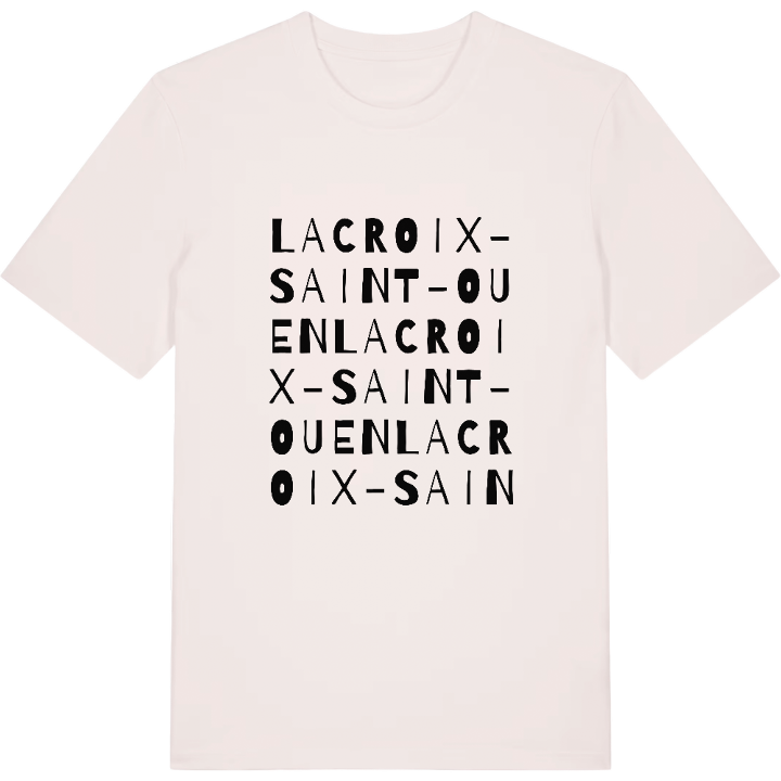 Lacroix-Saint-Ouen wordplay t-shirt – t-shirt from PinShirt