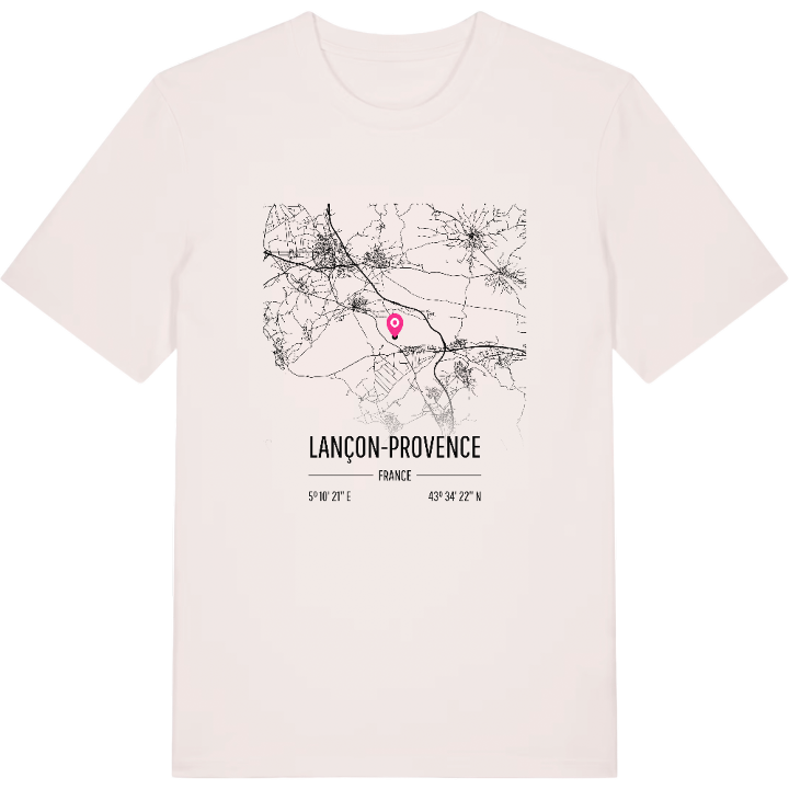 Lançon-Provence map t-shirt – t-shirt from PinShirt