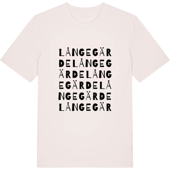 Långegärde wordplay t-shirt – t-shirt from PinShirt