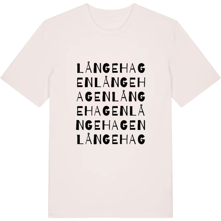 Långehagen wordplay t-shirt – t-shirt from PinShirt