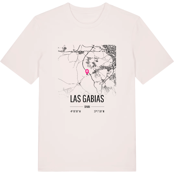 Las Gabias map t-shirt – t-shirt from PinShirt
