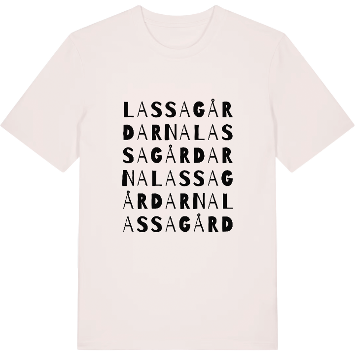 Lassagårdarna wordplay t-shirt – t-shirt from PinShirt