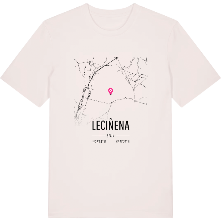 Leciñena map t-shirt – t-shirt from PinShirt