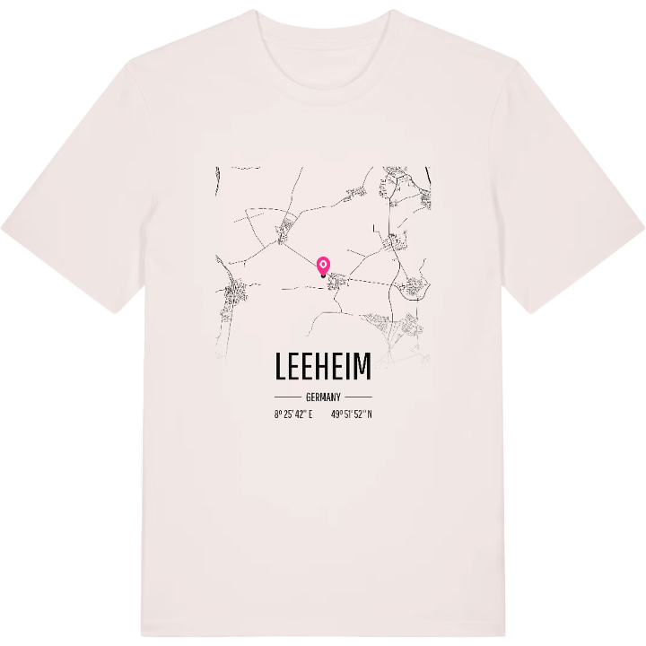 Leeheim map t-shirt – t-shirt from PinShirt