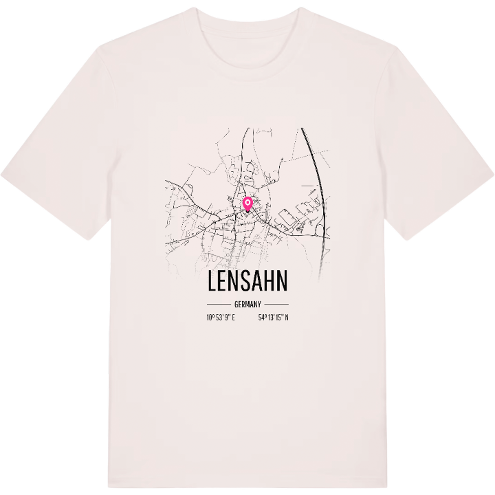 Lensahn map t-shirt – t-shirt from PinShirt