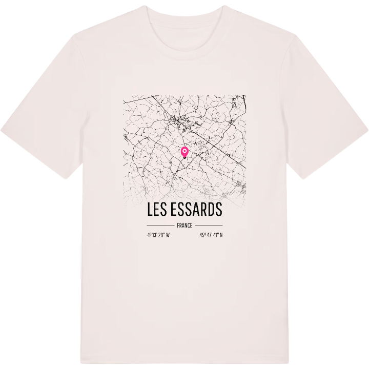 Les Essards map t-shirt – t-shirt from PinShirt