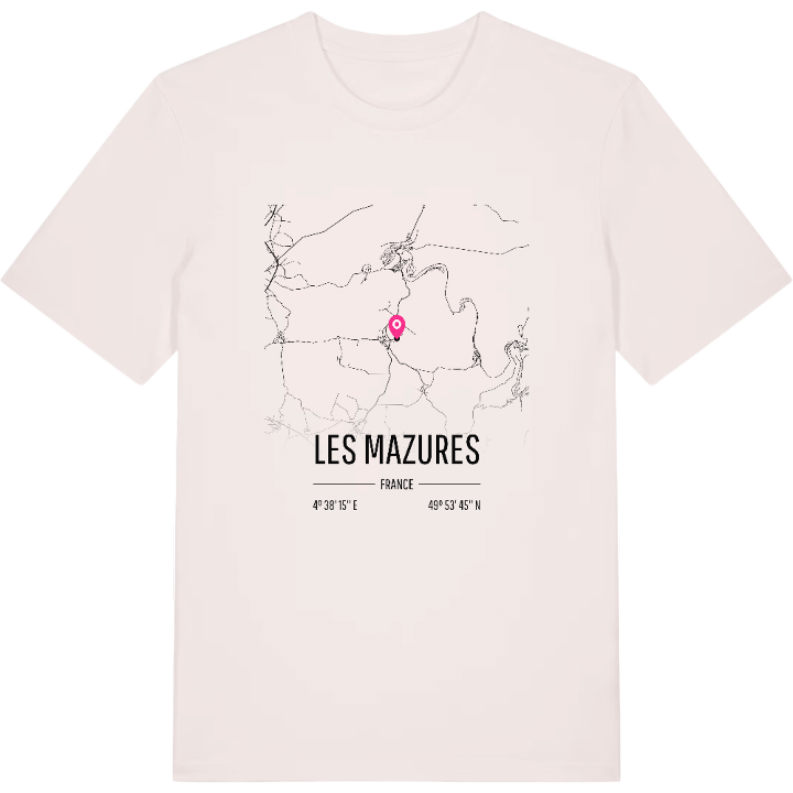 Les Mazures map t-shirt – t-shirt from PinShirt