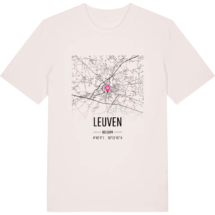 Leuven map t-shirt – t-shirt from PinShirt