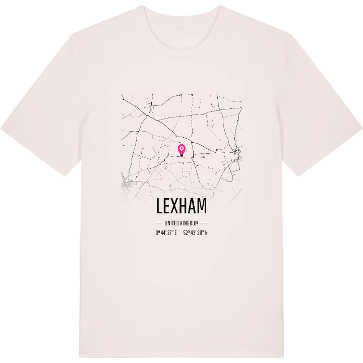 Lexham map t-shirt – t-shirt from PinShirt