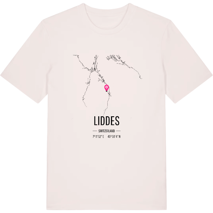 Liddes map t-shirt – t-shirt from PinShirt