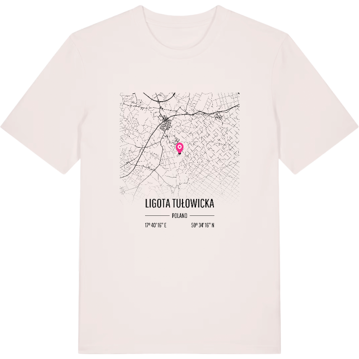 Ligota Tułowicka map t-shirt – t-shirt from PinShirt