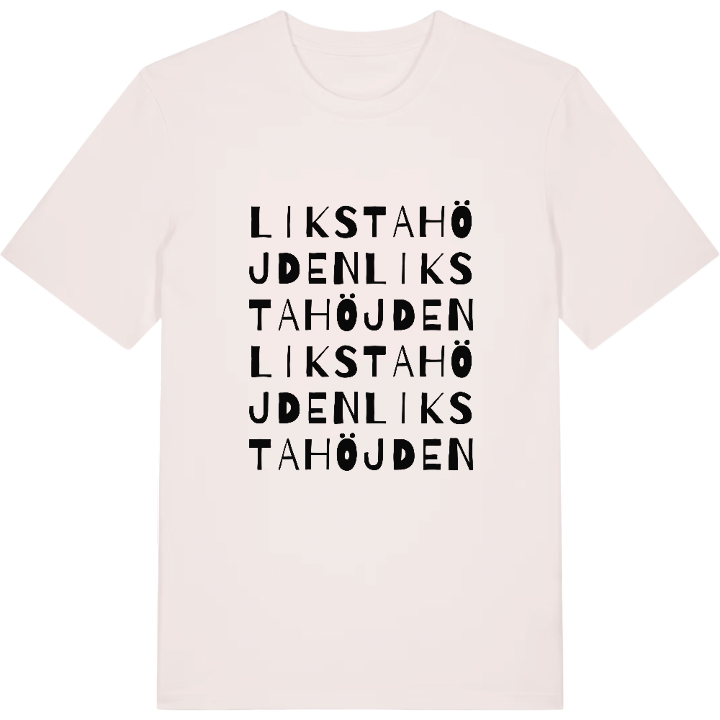 Likstahöjden wordplay t-shirt – t-shirt from PinShirt