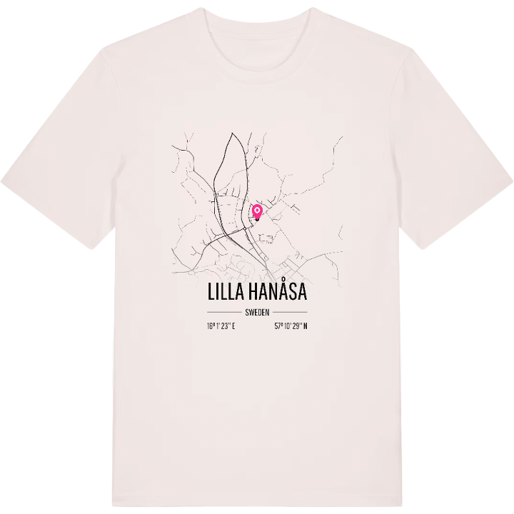 Lilla Hanåsa map t-shirt – t-shirt from PinShirt
