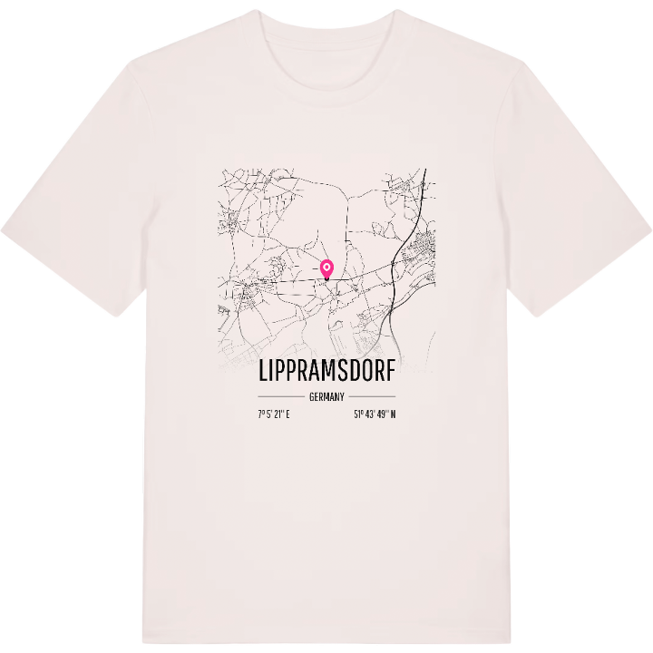 Lippramsdorf map t-shirt – t-shirt from PinShirt