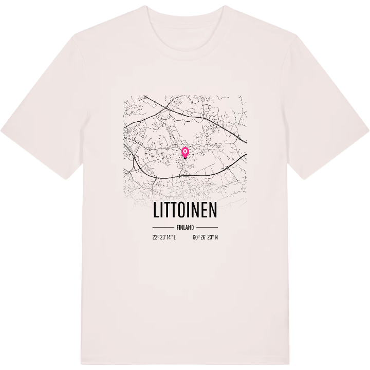 Littoinen map t-shirt – t-shirt from PinShirt