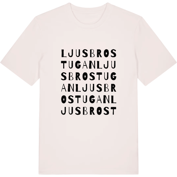 Ljusbrostugan wordplay t-shirt – t-shirt from PinShirt