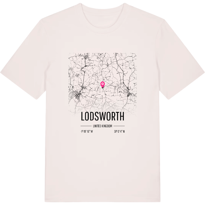 Lodsworth map t-shirt – t-shirt from PinShirt