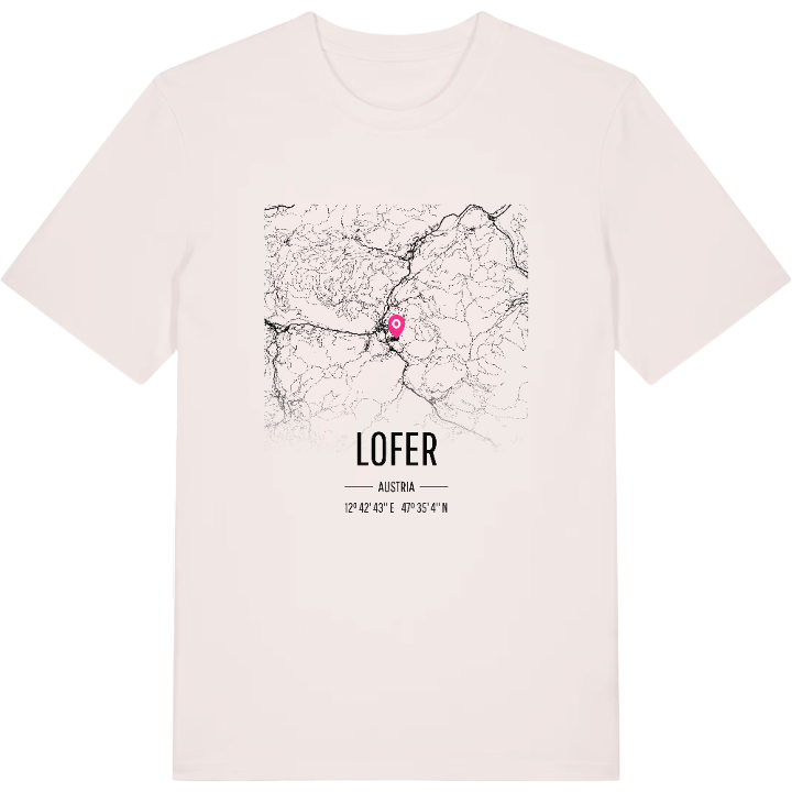 Lofer map t-shirt – t-shirt from PinShirt